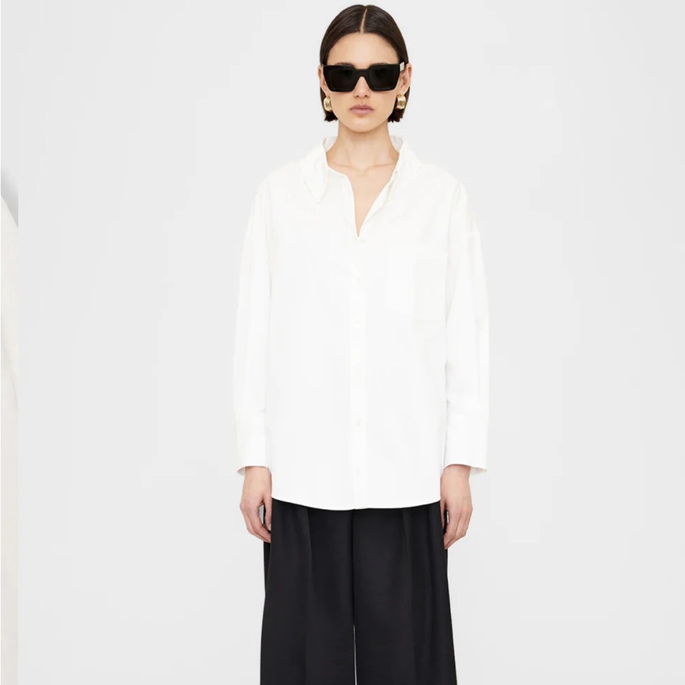 Anine Bing Mika Shirt in White